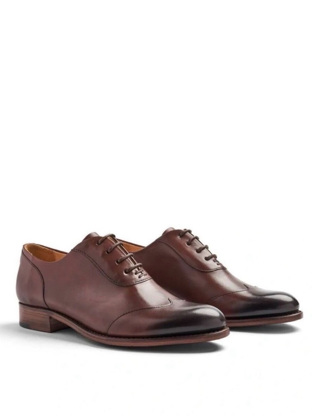 Women’s Brown Mr. Evan’s Wingtip Oxford Dress Shoes